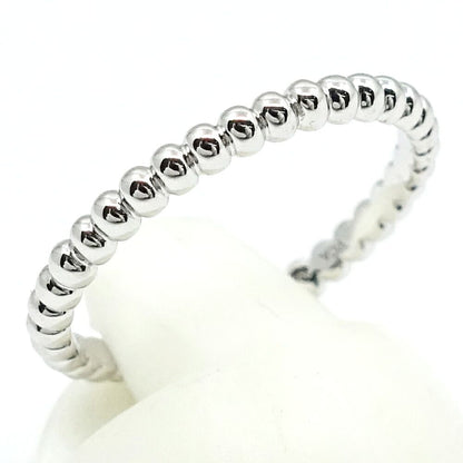 Van Cleef & Arpels 18k White Gold Perlee Pearl Ring Small — view 3