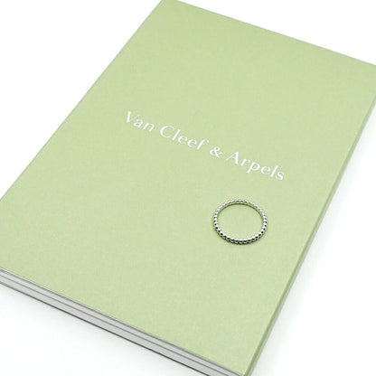 Van Cleef & Arpels 18k White Gold Perlee Pearl Ring Small — view 8