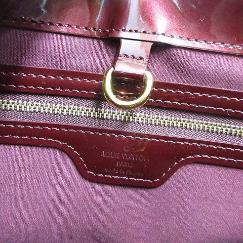 Louis Vuitton Monogram Vernis Wilshire PM Hand Bag Rouge Fauvist Patent Leather — view 6
