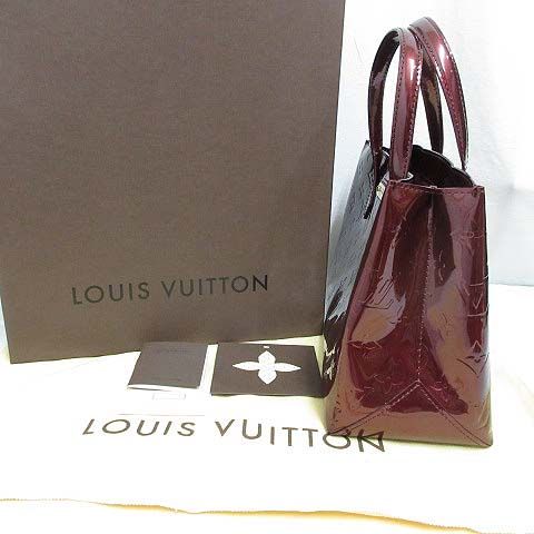 Louis Vuitton Monogram Vernis Wilshire PM Hand Bag Rouge Fauvist Patent Leather — view 2