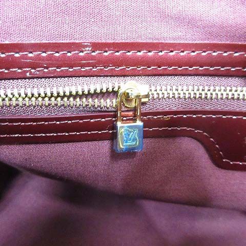 Louis Vuitton Monogram Vernis Wilshire PM Hand Bag Rouge Fauvist Patent Leather — view 7