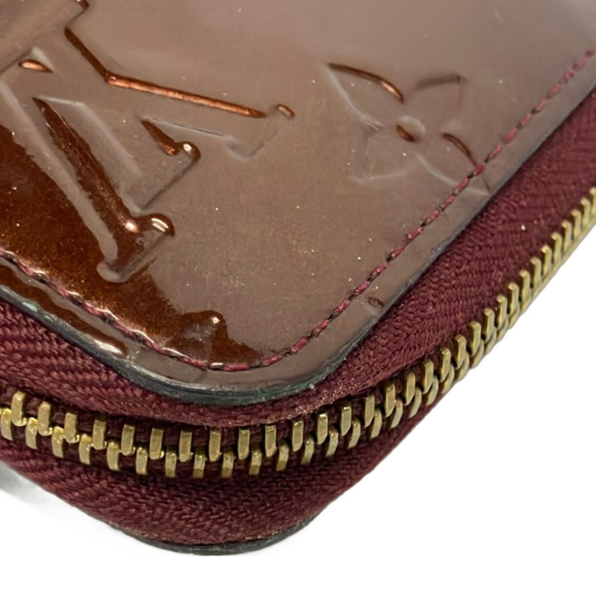 Louis Vuitton Wallet Monogram Vernis Zippy Amarante Leather — view 6
