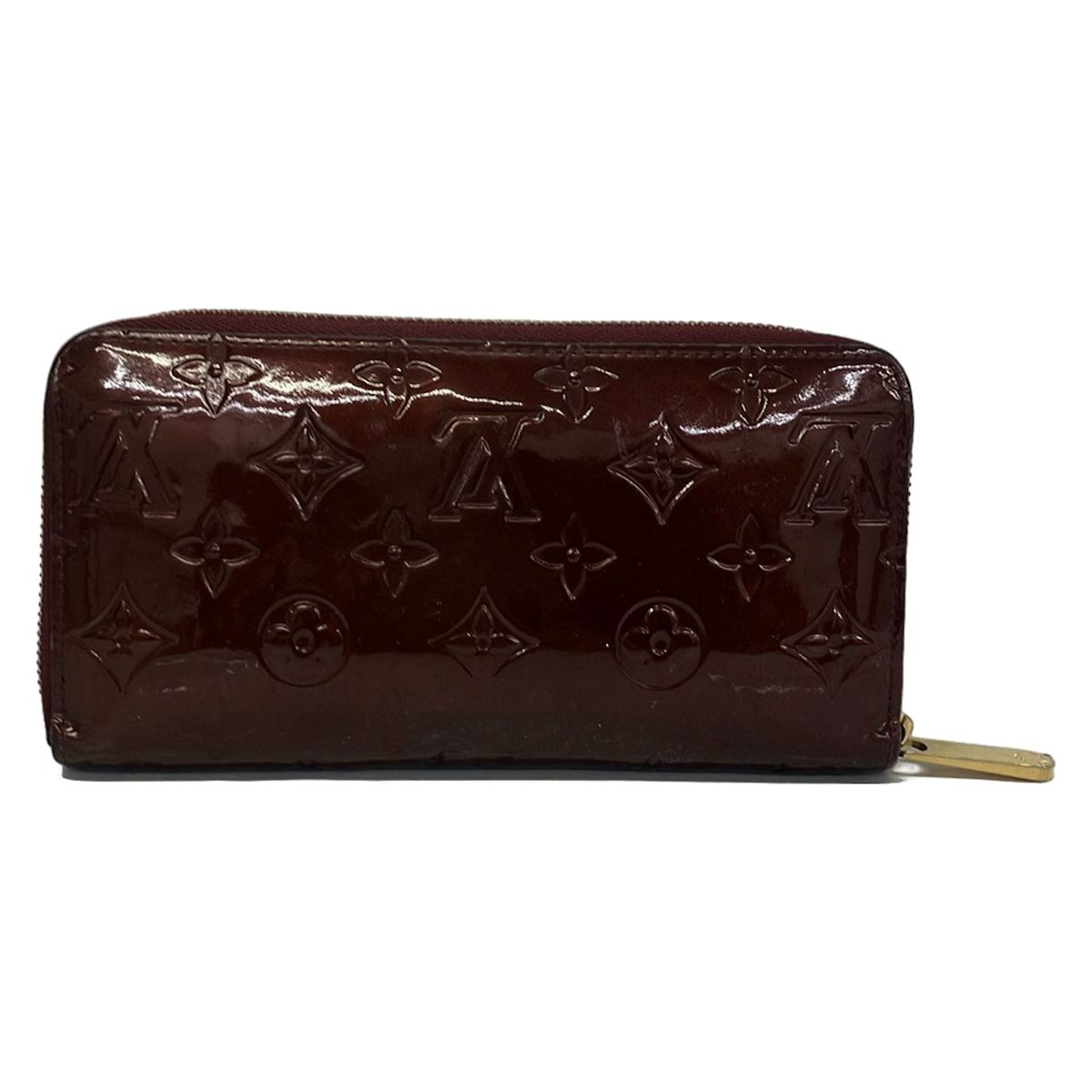 Louis Vuitton Wallet Monogram Vernis Zippy Amarante Leather — view 2