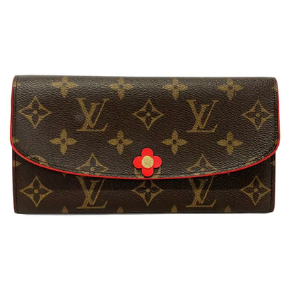 Louis Vuitton Wallet Monogram Portefeuille Emily Poppy Red