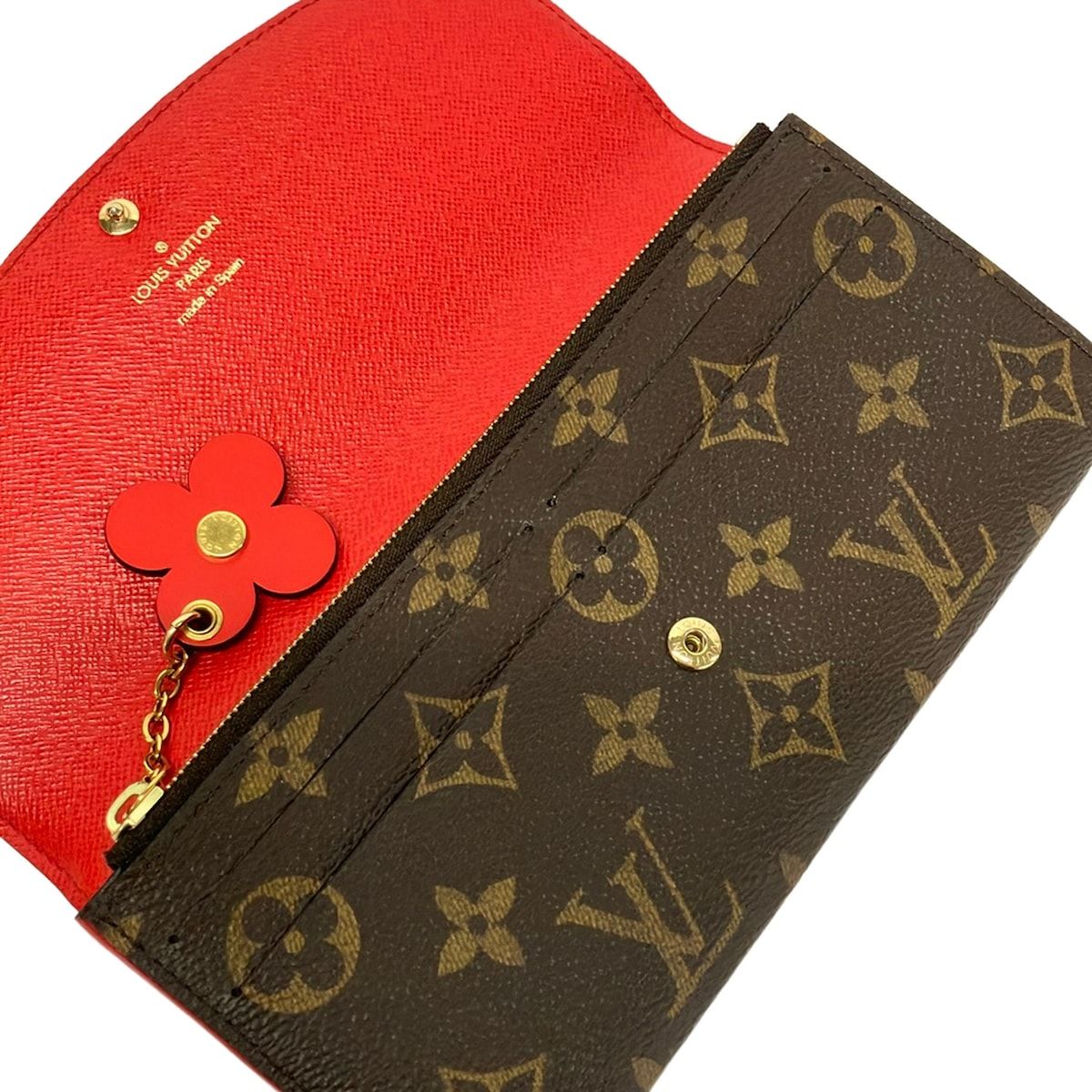 Louis Vuitton Wallet Monogram Portefeuille Emily Poppy Red — view 3