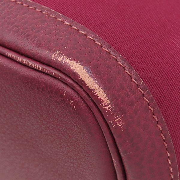 Hermes Tote Bag Garden Party TPM 30 Toile Office Buffalo Rouge Amperial Silver — view 4