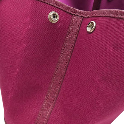 Hermes Tote Bag Garden Party TPM 30 Toile Office Buffalo Rouge Amperial Silver — view 7