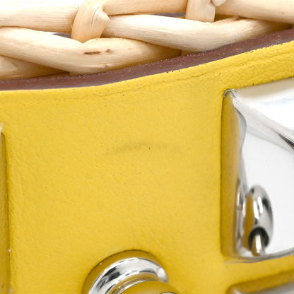 Hermes Bracelet Collier de Chien Medor Picnic Veau Barenia Rattan Jaune Naple — view 4