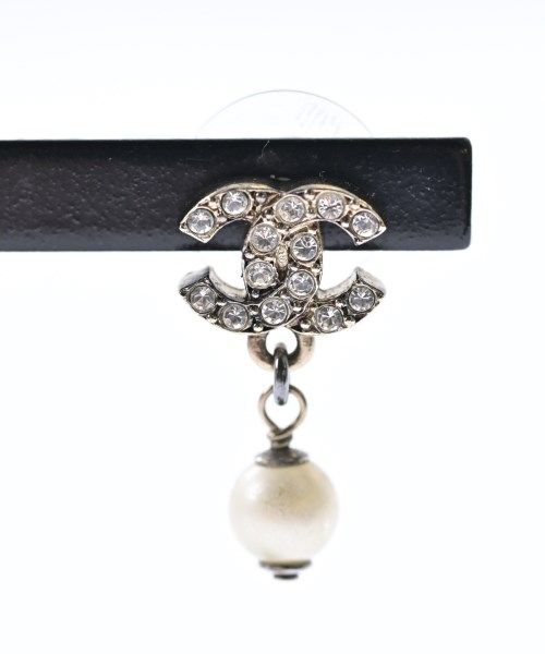 Chanel Earrings CC Logo Pearl Rhinestone 10A — view 2