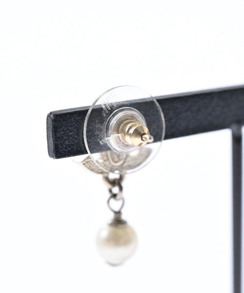 Chanel Earrings CC Logo Pearl Rhinestone 10A — view 4
