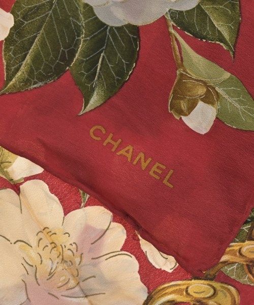 Chanel Bandana Scarf Red — view 4