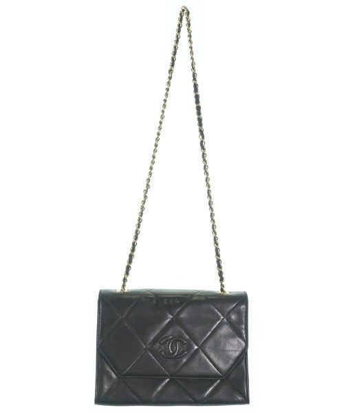 Chanel Quilted Chain Shoulder CC Logo Lambskin Bag — view 3
