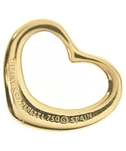 Tiffany & Co Open Heart Pendant 18k Yellow Gold 750 New Charm — view 2
