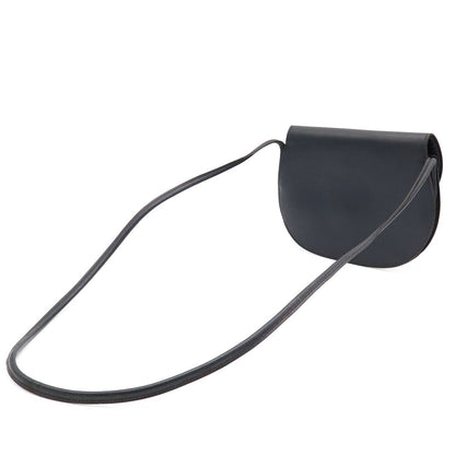 Hermes Paula Shoulder Bag Pochette Crossbody Vintage Box Calf Leather Navy Gold — view 2