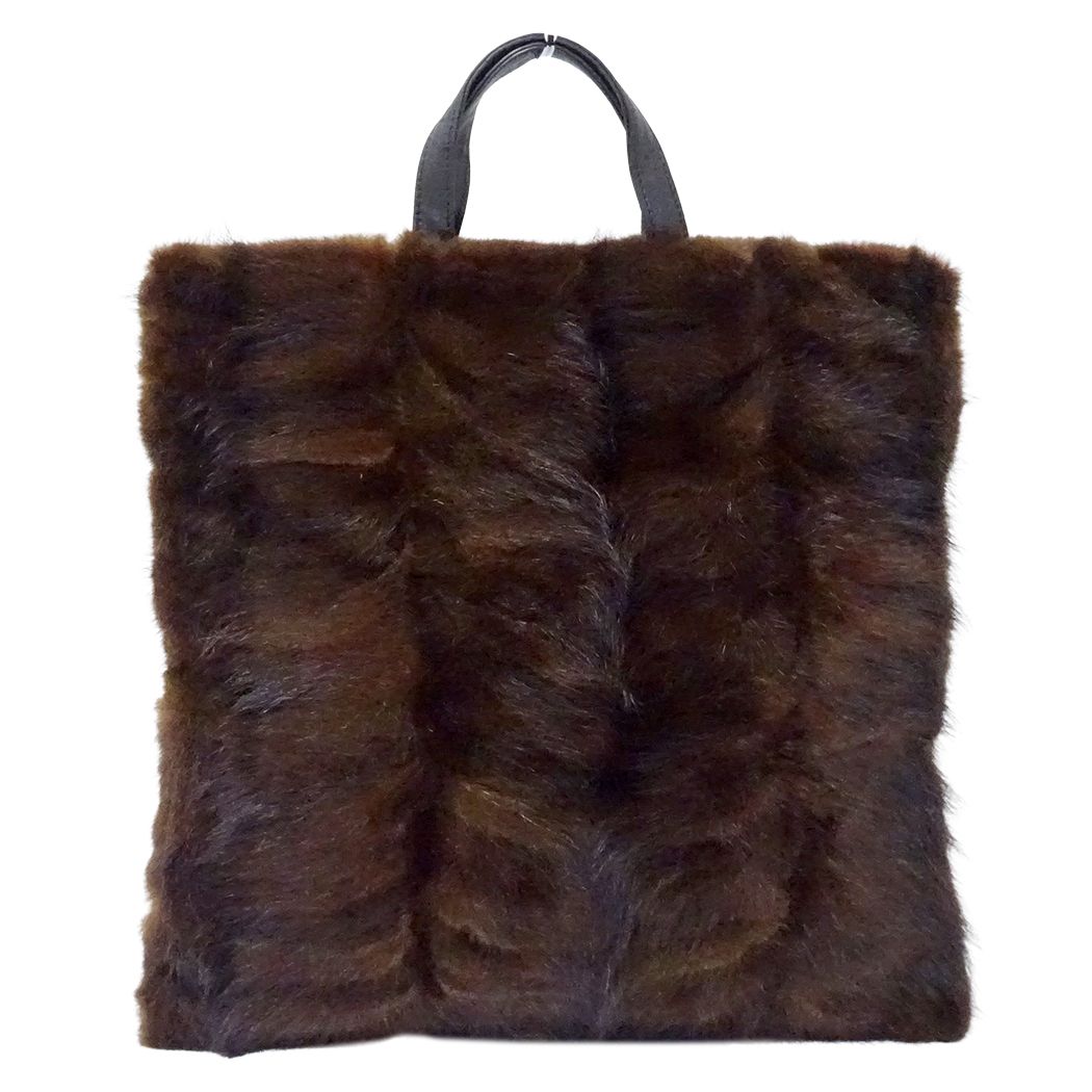 Loewe Tote Bag Fur Leather Brown