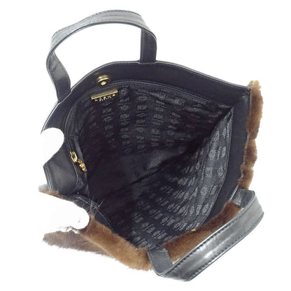 Loewe Tote Bag Fur Leather Brown — view 5