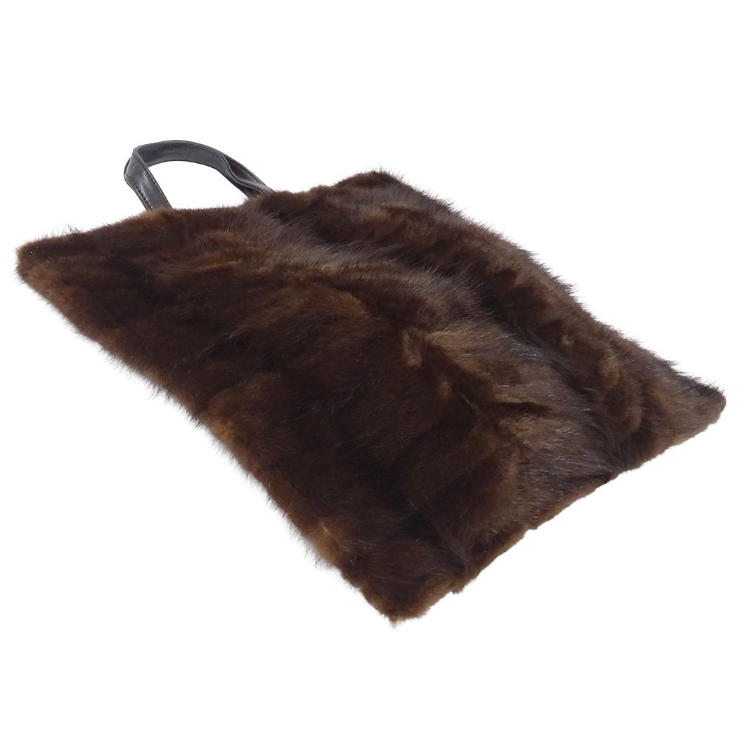 Loewe Tote Bag Fur Leather Brown — view 4