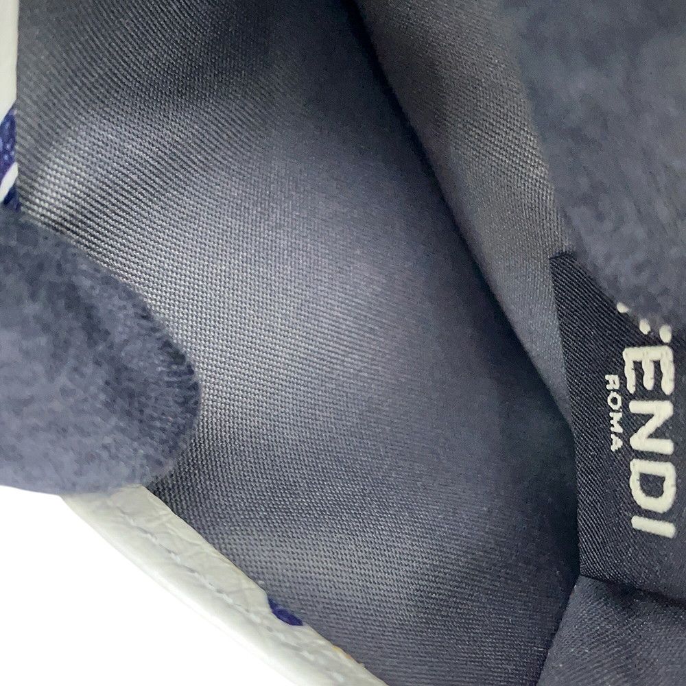 Fendi Trifold Wallet Fila Collaboration Mania Micro Compact White — view 8
