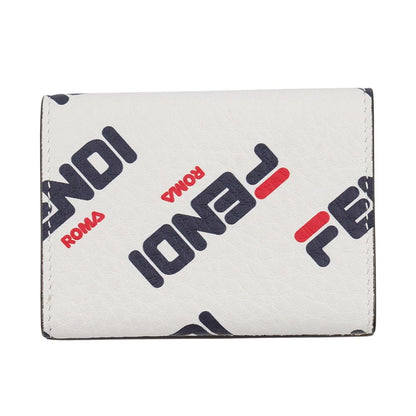Fendi Trifold Wallet Fila Collaboration Mania Micro Compact White — view 3