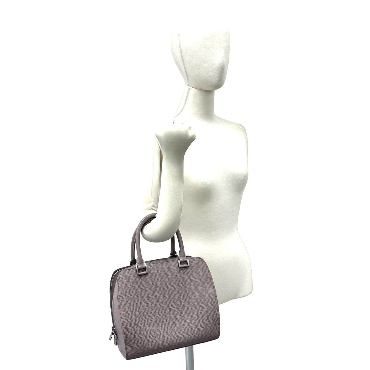 Louis Vuitton Pont Neuf Epi Leather Round Zip Mini Boston Bag Lilac — view 2