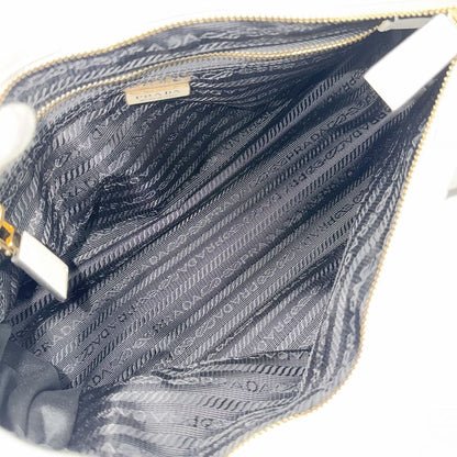 Prada 2-Way Bonnie Medium Shoulder Bag Crossbody Triangle Logo Tote Leather — view 4