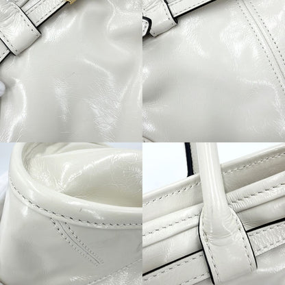 Prada 2-Way Bonnie Medium Shoulder Bag Crossbody Triangle Logo Tote Leather — view 6