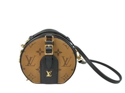 Louis Vuitton Shoulder Bag Mini Boite Chapeau Brown Monogram Reverse Gold