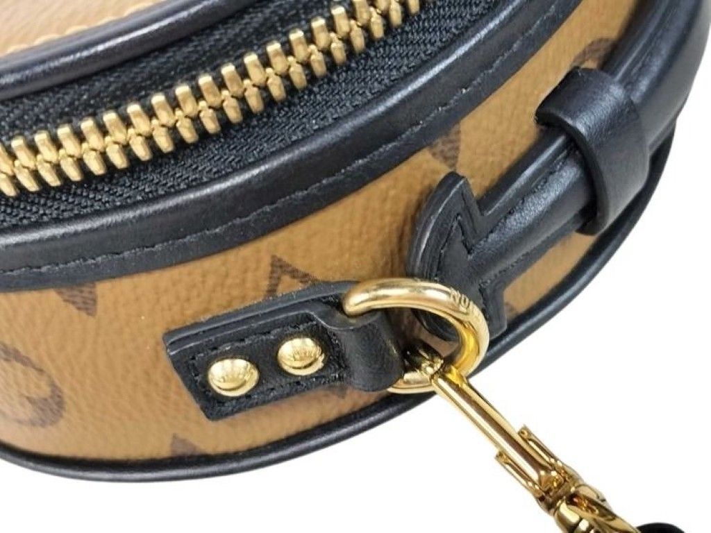 Louis Vuitton Shoulder Bag Mini Boite Chapeau Brown Monogram Reverse Gold — view 5