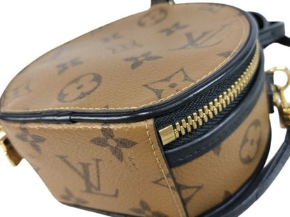 Louis Vuitton Shoulder Bag Mini Boite Chapeau Brown Monogram Reverse Gold — view 6