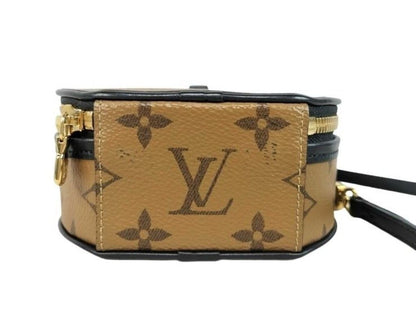 Louis Vuitton Shoulder Bag Mini Boite Chapeau Brown Monogram Reverse Gold — view 4