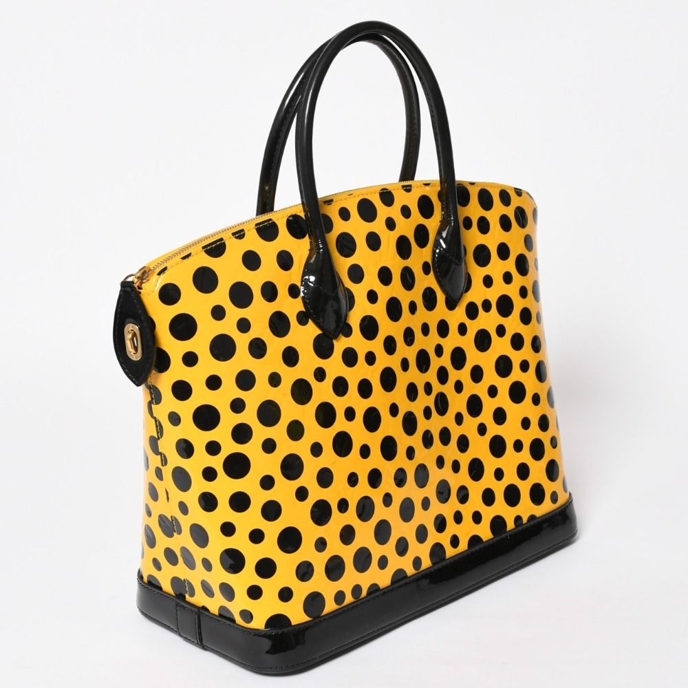 Louis Vuitton Yayoi Kusama Lockit MM Jaune Monogram Vernis Dot Infinity — view 3