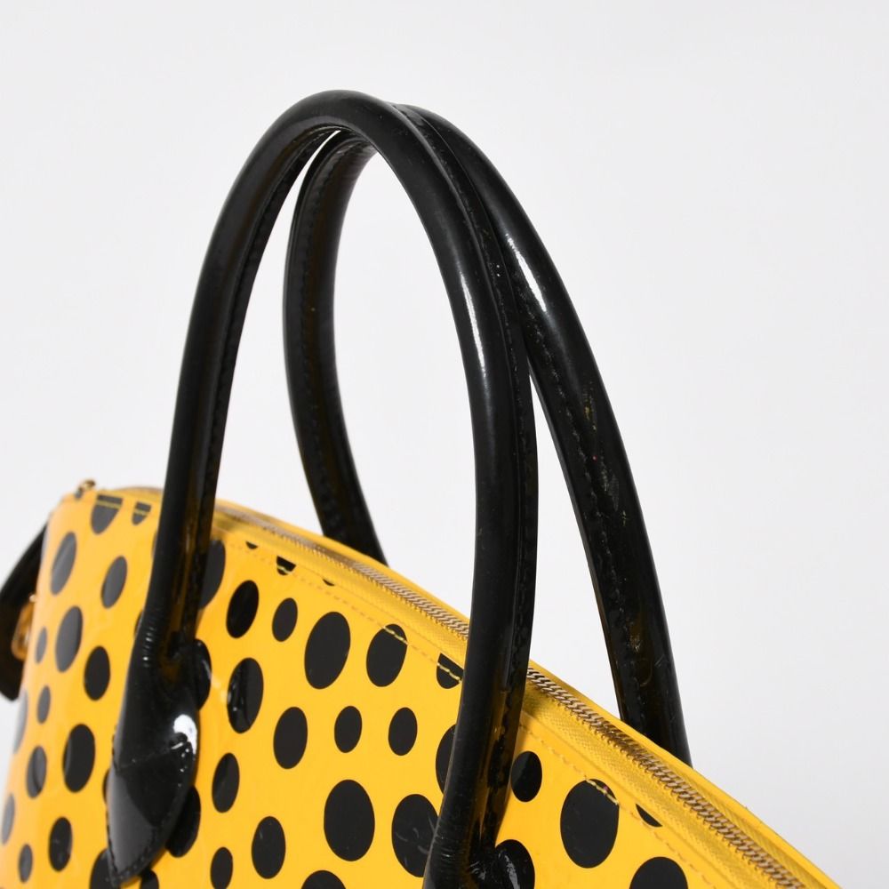 Louis Vuitton Yayoi Kusama Lockit MM Jaune Monogram Vernis Dot Infinity — view 6