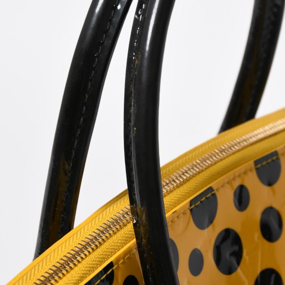 Louis Vuitton Yayoi Kusama Lockit MM Jaune Monogram Vernis Dot Infinity — view 7