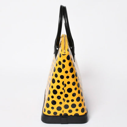 Louis Vuitton Yayoi Kusama Lockit MM Jaune Monogram Vernis Dot Infinity — view 4