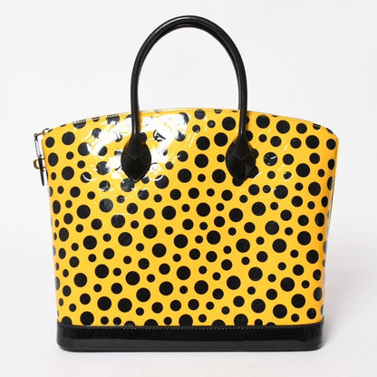 Louis Vuitton Yayoi Kusama Lockit MM Jaune Monogram Vernis Dot Infinity