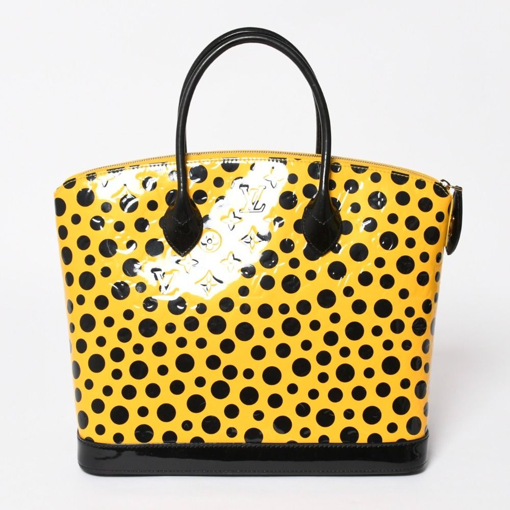 Louis Vuitton Yayoi Kusama Lockit MM Jaune Monogram Vernis Dot Infinity — view 2