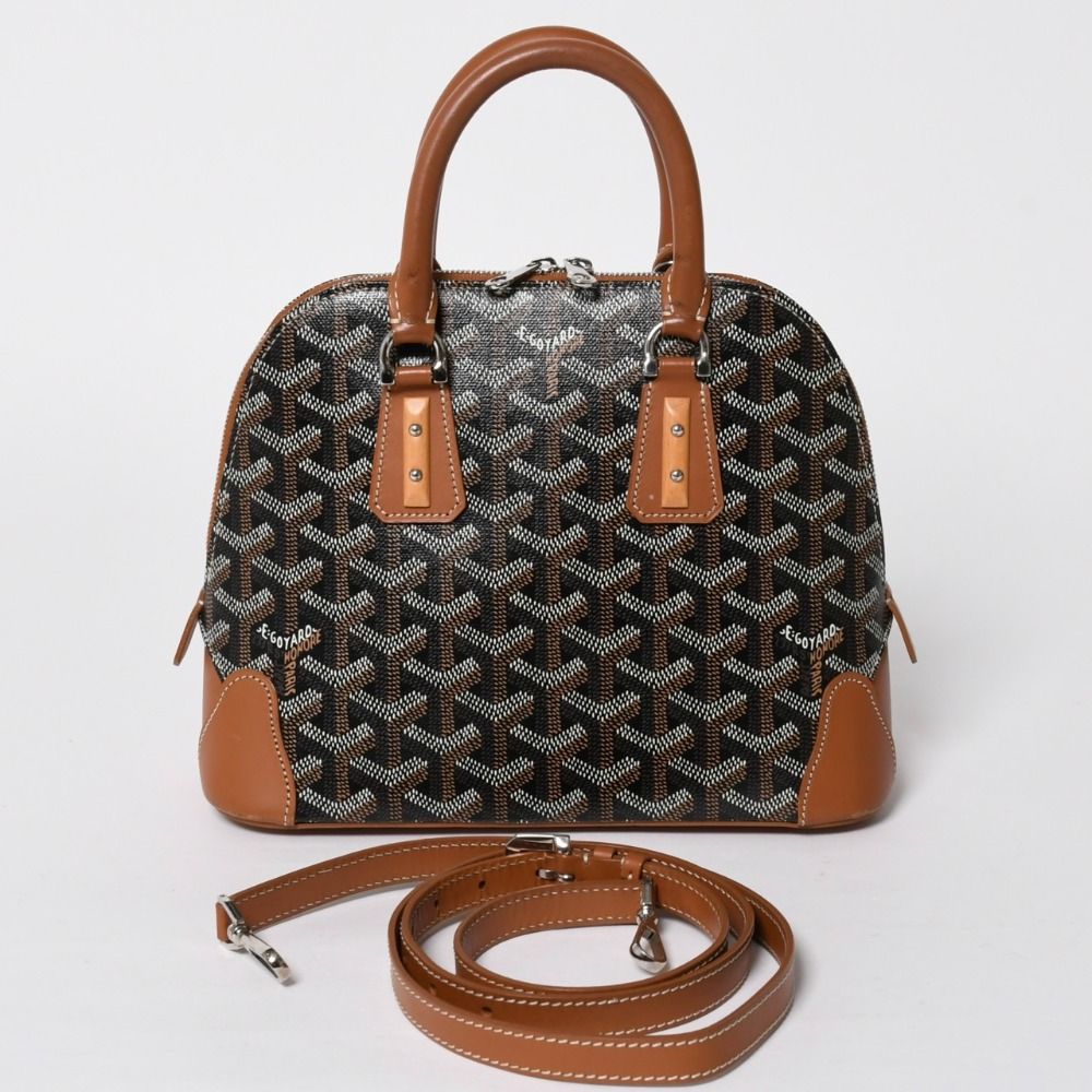 Goyard Vendome Mini Herringbone 2-Way Shoulder Bag Silver