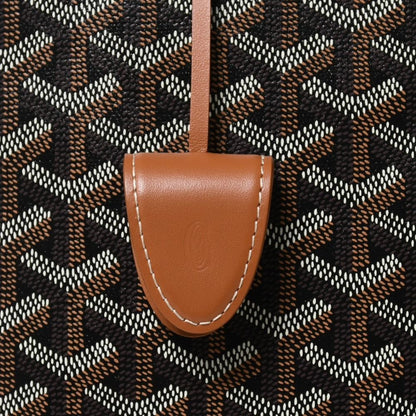 Goyard Bellechasse PM Tote Bag Black Brown Leather — view 5