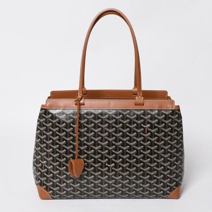 Goyard Bellechasse PM Tote Bag Black Brown Leather