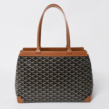 Goyard Bellechasse PM Tote Bag Black Brown Leather — view 2