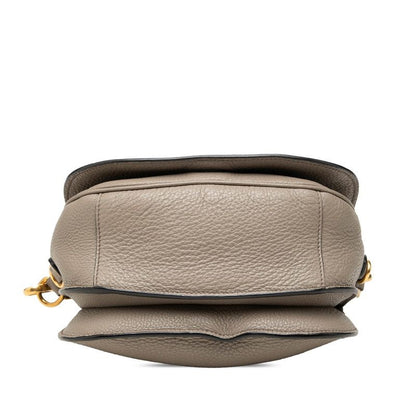 Prada Vitello Daino Crossbody Shoulder Bag Greige Leather — view 3
