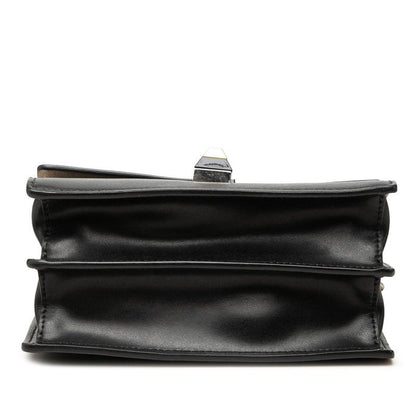 Fendi Canai Mini Chain Shoulder Bag Black Leather — view 3