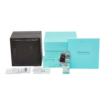 Tiffany & Co Gallery Watch Black Silver Stainless Steel — view 8