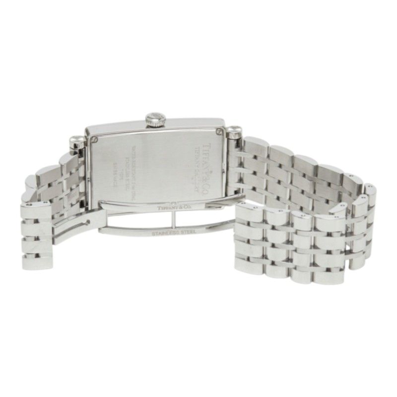 Tiffany & Co Gallery Watch Black Silver Stainless Steel — view 5