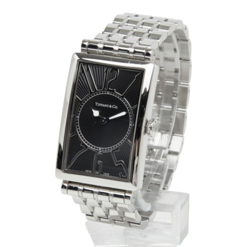 Tiffany & Co Gallery Watch Black Silver Stainless Steel — view 2