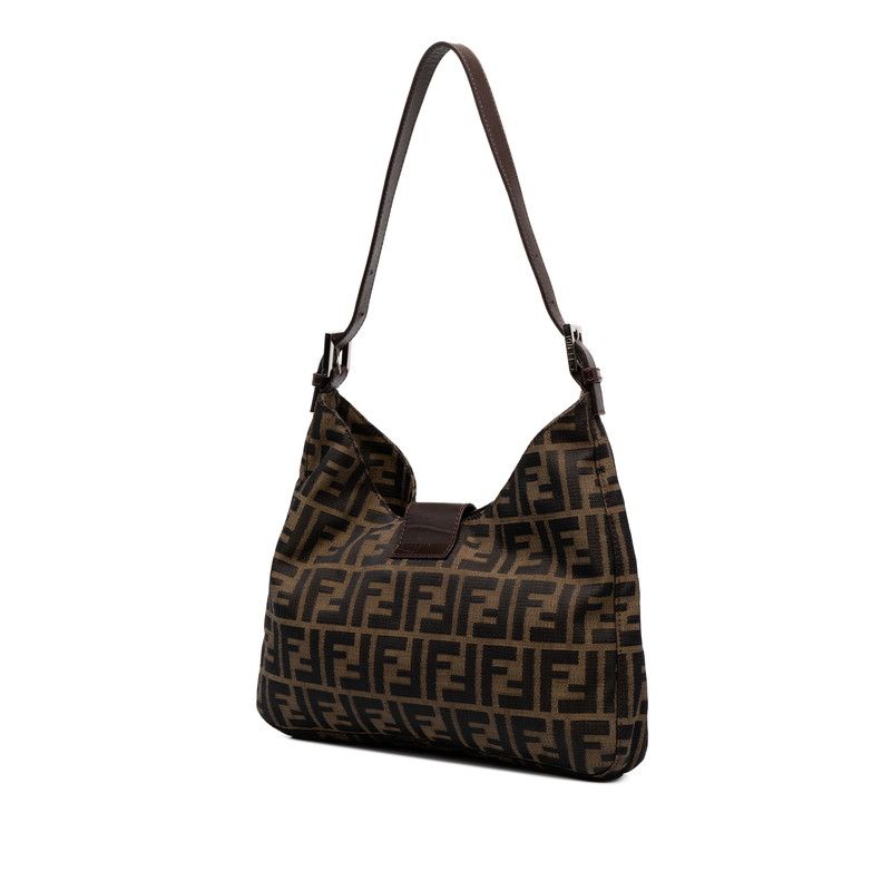 Fendi Zucca Mamma Bucket Bag Brown Canvas Leather — view 2