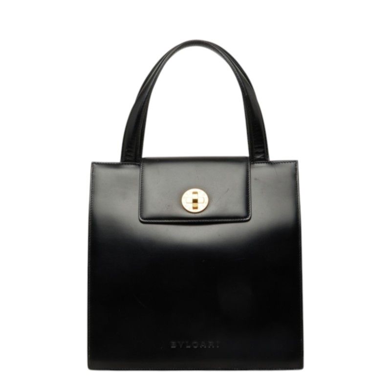 Bvlgari Handbag Black Leather