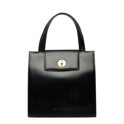 Bvlgari Handbag Black Leather