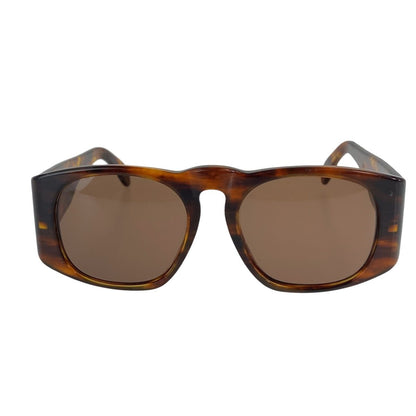 Chanel Vintage Quilted CC Logo Marble Pattern Brown Gold Acetate Sunglasses — view 2