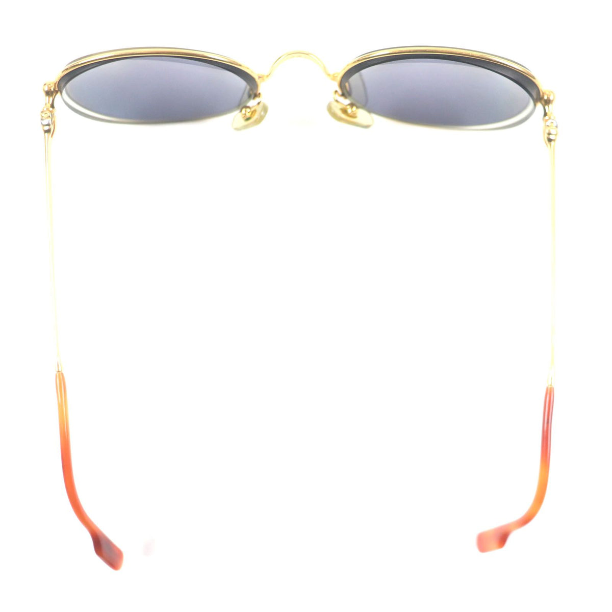 Cartier Trinity Marble Pattern Eyewear Sunglasses with Logo Gold Orange — view 6
